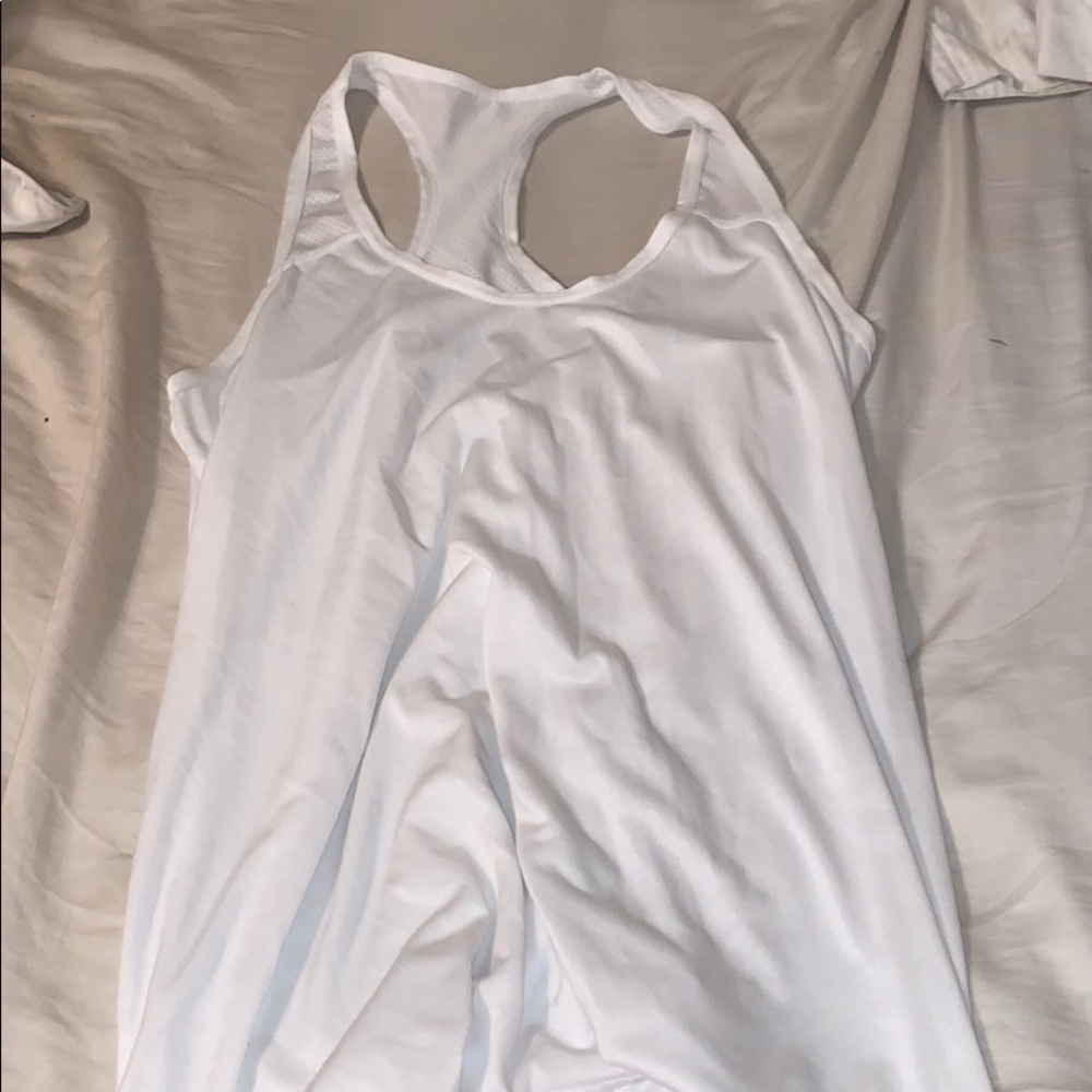 white workout tank top.